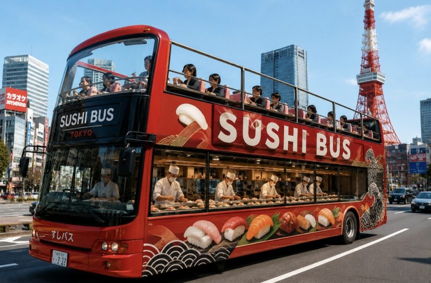 У Токіо запустять унікальний Sushi Bus із безлімітними суші під час екскурсії