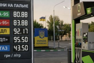 Ціни на бензин, дизель і газ в Україні 31 серпня 2026 року: скільки коштує пальне на АЗС сьогодні
