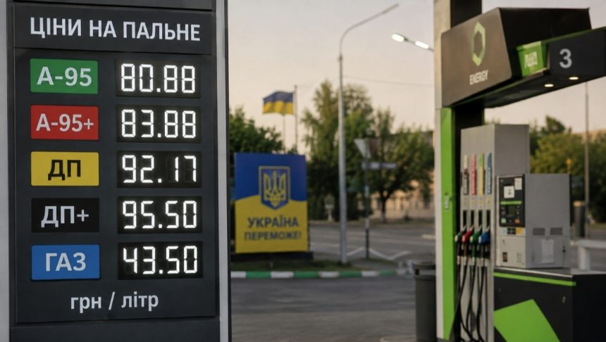 Ціни на бензин, дизель і газ в Україні 31 серпня 2026 року: скільки коштує пальне на АЗС сьогодні