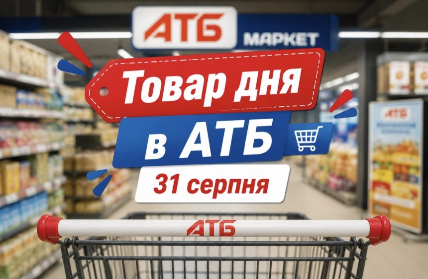 Товар дня в АТБ 31 серпня 2026: що можна купити сьогодні зі знижкою до 50%