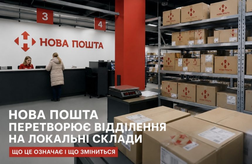 Нова пошта перетворить відділення на локальні склади — що це означає і що зміниться для українців