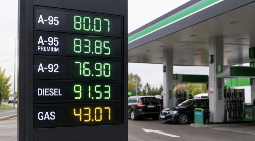 Ціни на бензин, дизель і газ в Україні 1 вересня 2026 року: скільки коштує пальне на АЗС сьогодні
