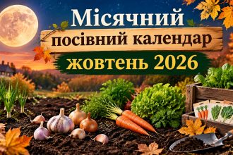 Місячний посівний календар жовтень 2026: що та коли сіяти в Україні