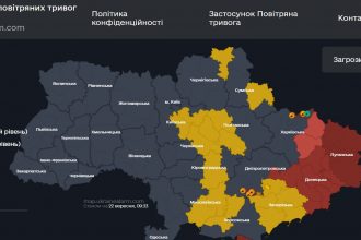 Повітряна тривога в Україні 22 вересня 2026: онлайн-карта сирен у режимі реального часу