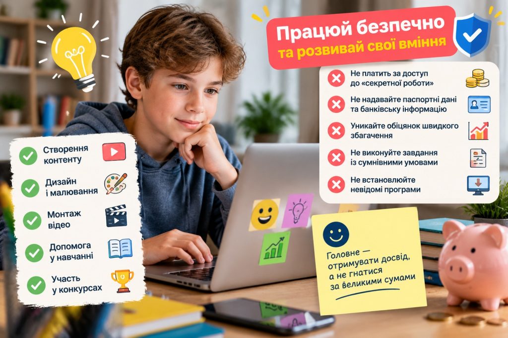 Як заробити в інтернеті підлітку 12 років: легальні способи та ідеї