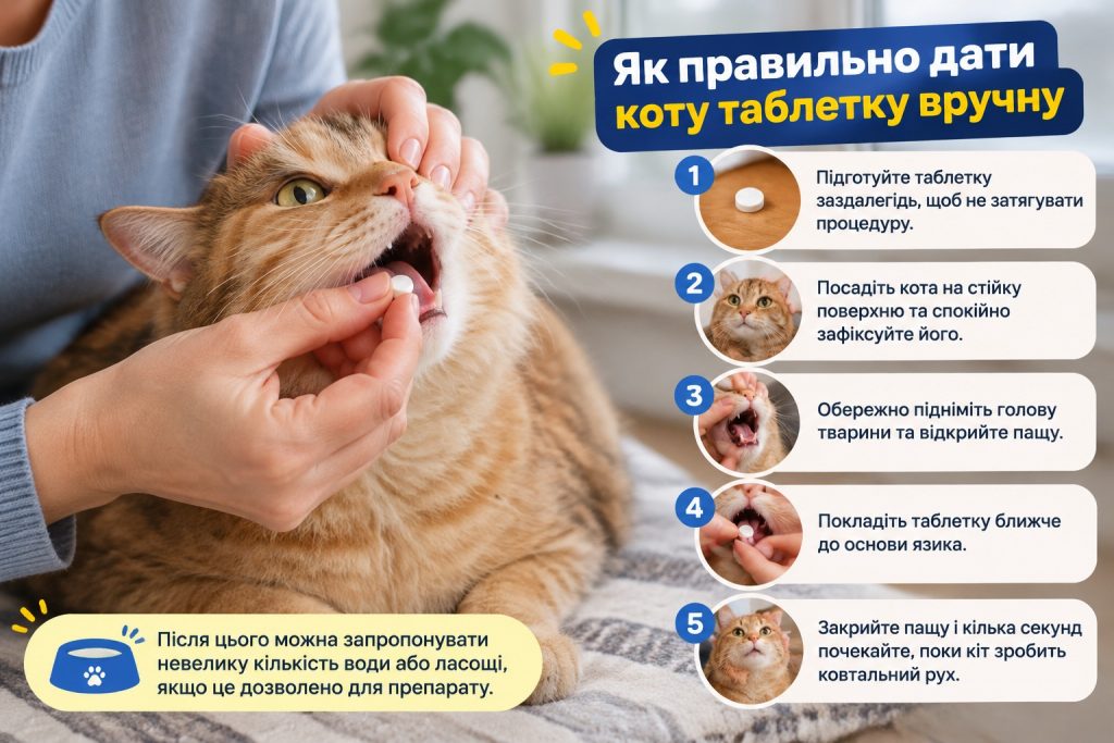 Як дати коту таблетку: 5 способів, які допоможуть без стресу для тварини