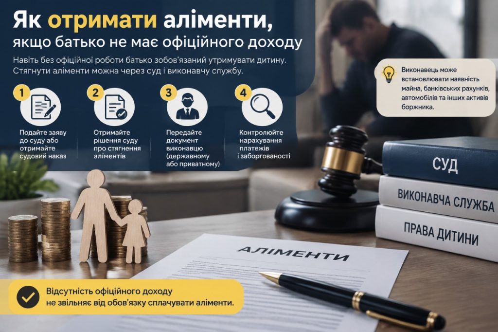 Аліменти з безробітного в Україні 2026: чи залежить сума від статусу на біржі праці, Джерело: Al