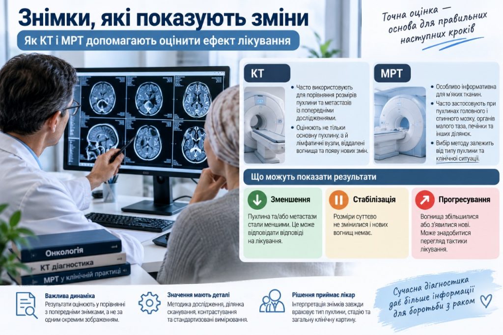Як зрозуміти, що хіміотерапія допомагає: КТ, МРТ, онкомаркери та ПЕТ-КТ