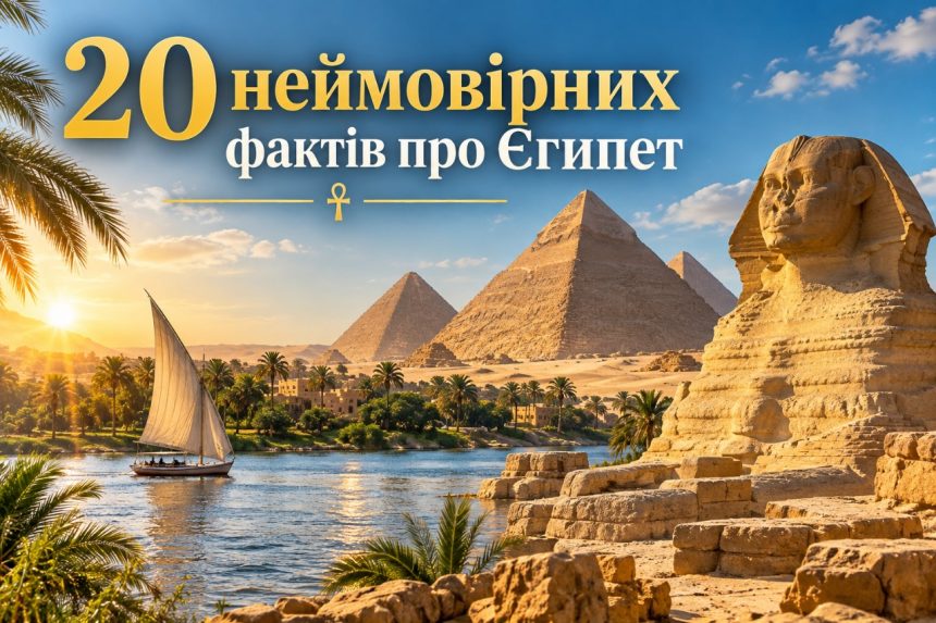 Цікаві факти про Єгипет: 20 фактів про піраміди, фараонів, Ніл і культуру