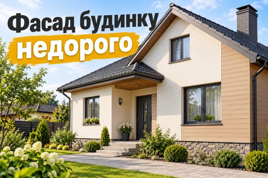 Як дешево зробити фасад будинку у 2026 році: бюджетні матеріали та варіанти