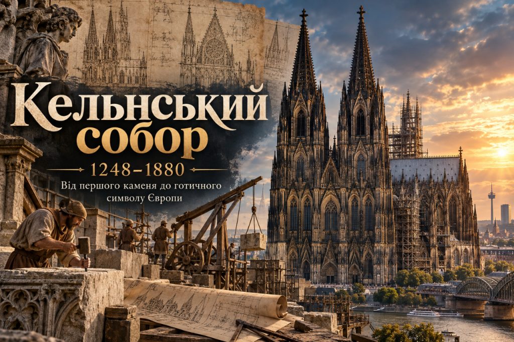 Цікаві факти про Кельнський собор: висота 157 метрів, 600 років будівництва та спадщина ЮНЕСКО