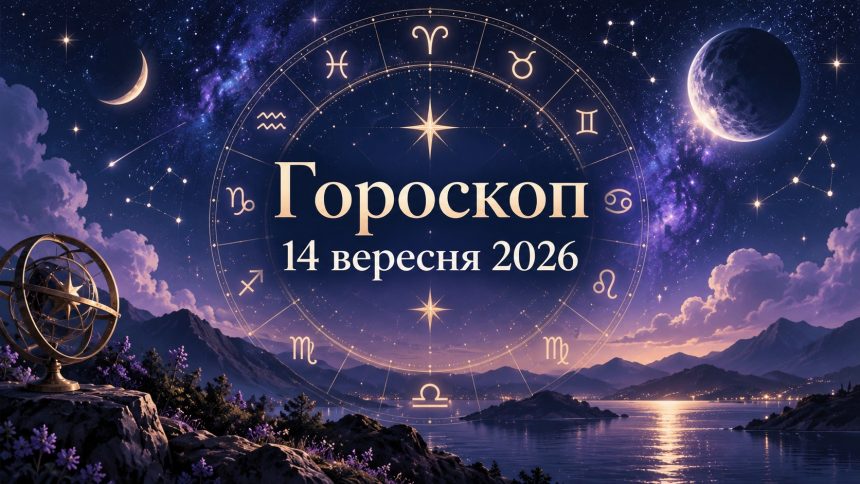 Гороскоп на сьогодні, 14 вересня 2026, для всіх знаків Зодіаку: кохання, гроші та робота