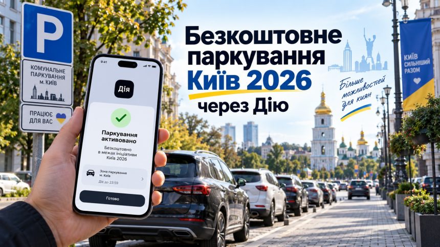 Безкоштовне паркування через Дію в Києві: хто може оформити дозвіл онлайн і як це зробити