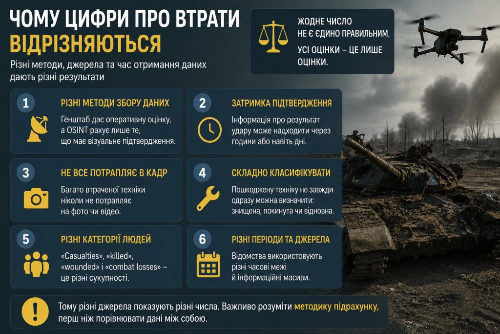 Втрати Росії у війні з Україною 2026: де дивитися актуальні дані та яким джерелам довіряти