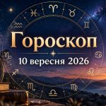 Гороскоп на сьогодні, 10 вересня 2026, для всіх знаків Зодіаку: кохання, гроші та робота