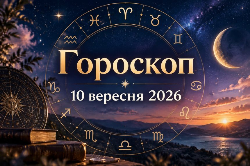 Гороскоп на сьогодні, 10 вересня 2026, для всіх знаків Зодіаку: кохання, гроші та робота