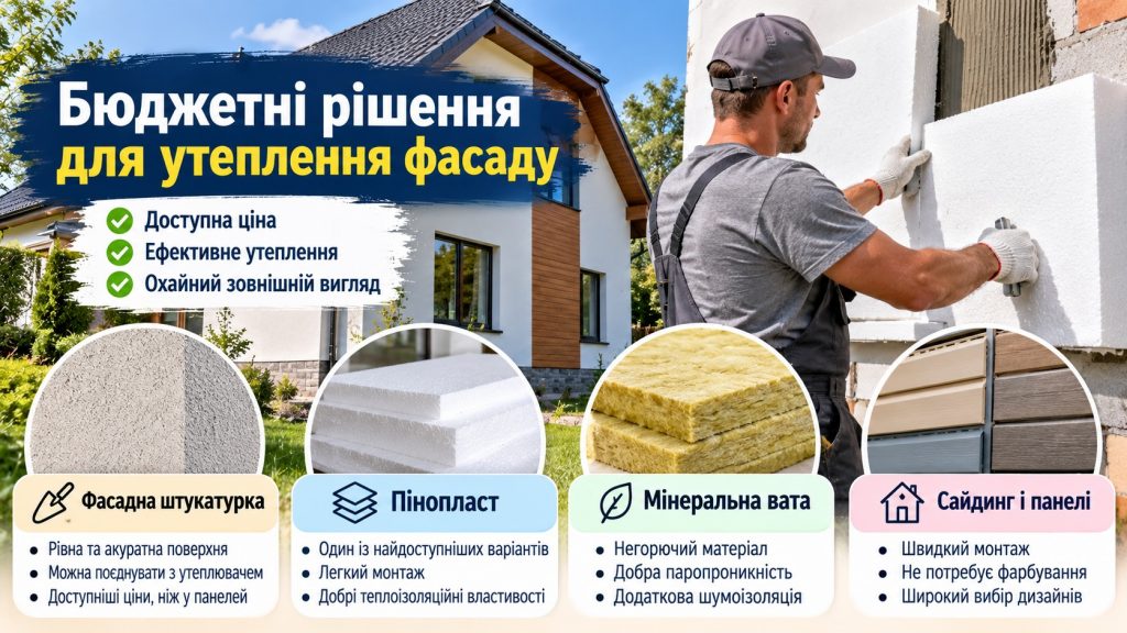 Як дешево зробити фасад будинку у 2026 році: бюджетні матеріали та варіанти