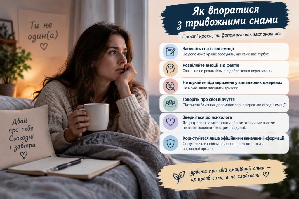 Сни про близьких людей, зв’язок із якими втрачено, часто пов’язані з роботою пам’яті та сильними емоційними переживаннями. Психологи пояснюють, що таким чином мозок може опрацьовувати страх, надію та очікування