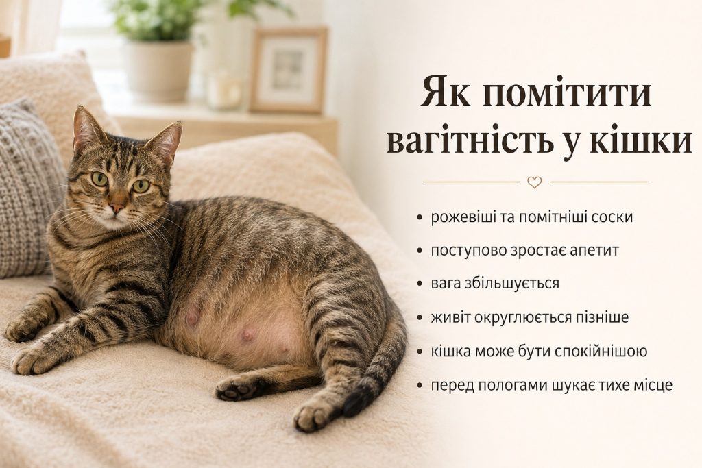 Як зрозуміти, що кішка вагітна: перші ознаки та скільки триває вагітність