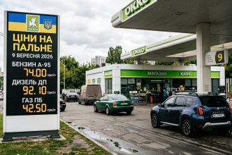 Ціни на бензин, дизель і газ в Україні 9 вересня 2026 року: скільки коштує пальне сьогодні