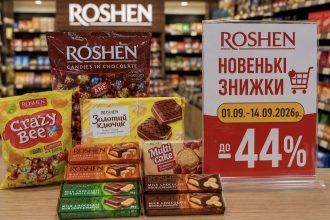 ROSHEN запустив нові знижки до 44%: що можна купити дешевше з 1 по 14 вересня 2026 року