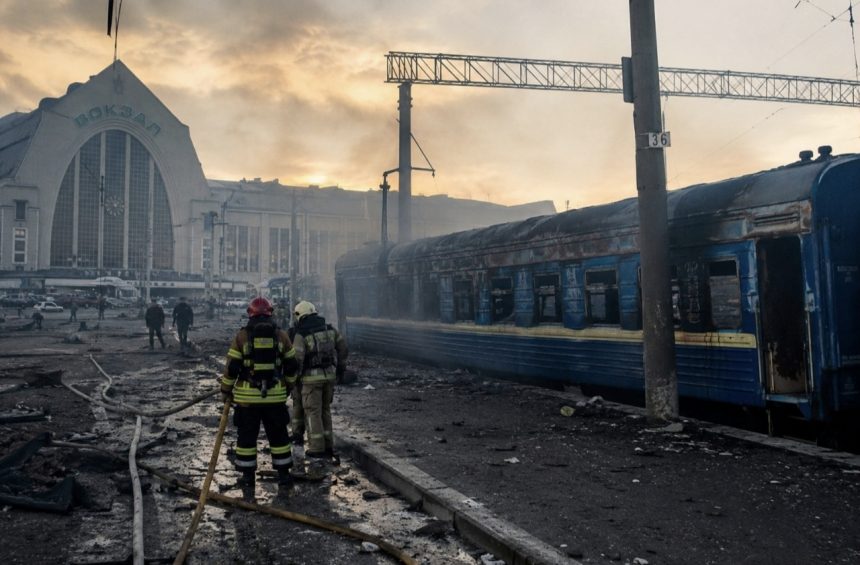 Обстріл Києва сьогодні: Росія атакувала залізницю неподалік Центрального вокзалу