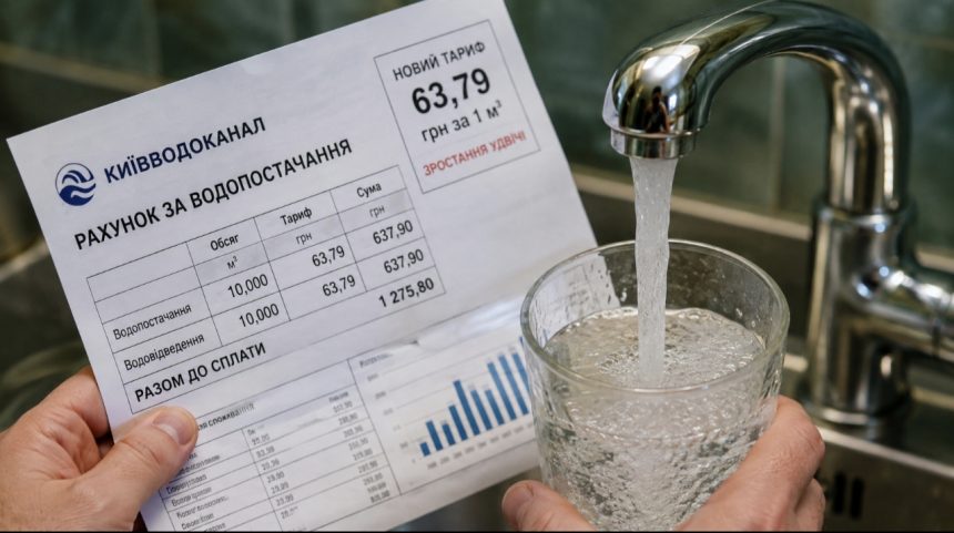 Тариф на воду у Києві зріс удвічі: скільки тепер коштує кубометр і коли зміняться платіжки