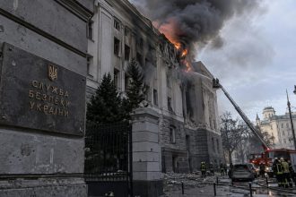 Дрон атакував будівлю СБУ в Києві: подробиці вибуху в центрі столиці