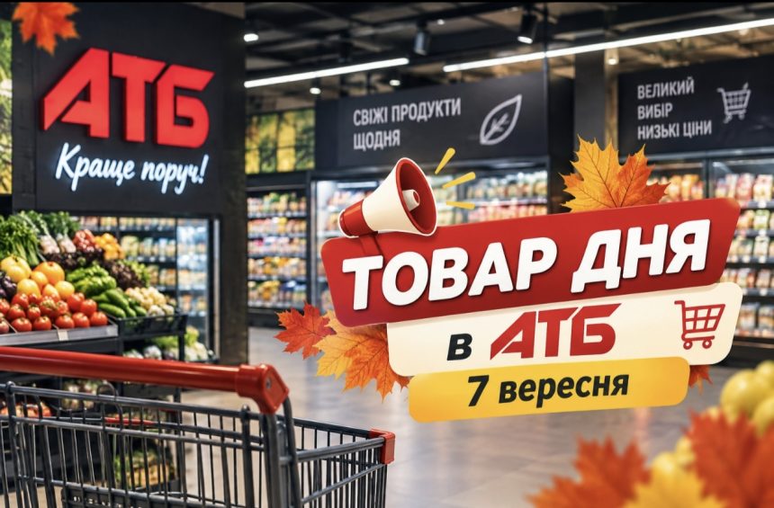 Товар дня в АТБ 7 вересня 2026: що можна купити сьогодні зі знижкою до 50%
