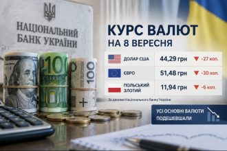 Курс валют на 8 вересня 2026 року: скільки коштують долар, євро та злотий