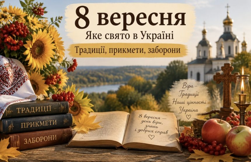 8 вересня — яке сьогодні свято: церковний календар, іменини, звичаї українців, прикмети та заборони
