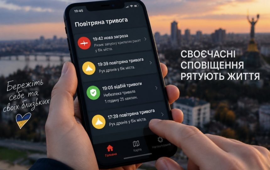 Як виглядають нові сповіщення повітряної тривоги 2026 року та що вони означають