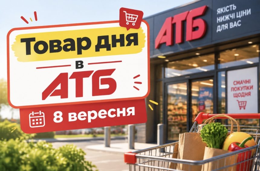 Товар дня в АТБ 8 вересня 2026: що можна купити сьогодні зі знижкою до 50%