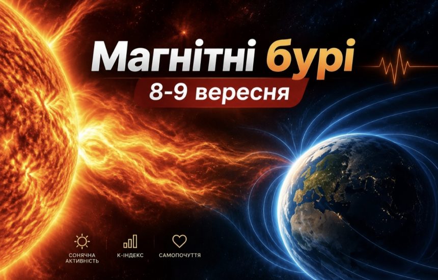 Магнітні бурі 8–9 вересня 2026 року: якою буде сонячна активність та чого чекати метеозалежним людям