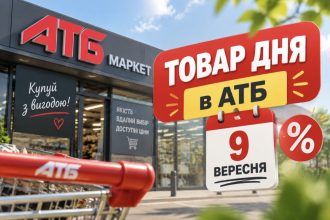 Товар дня в АТБ 9 вересня 2026: які продукти можна купити зі знижкою до 50%