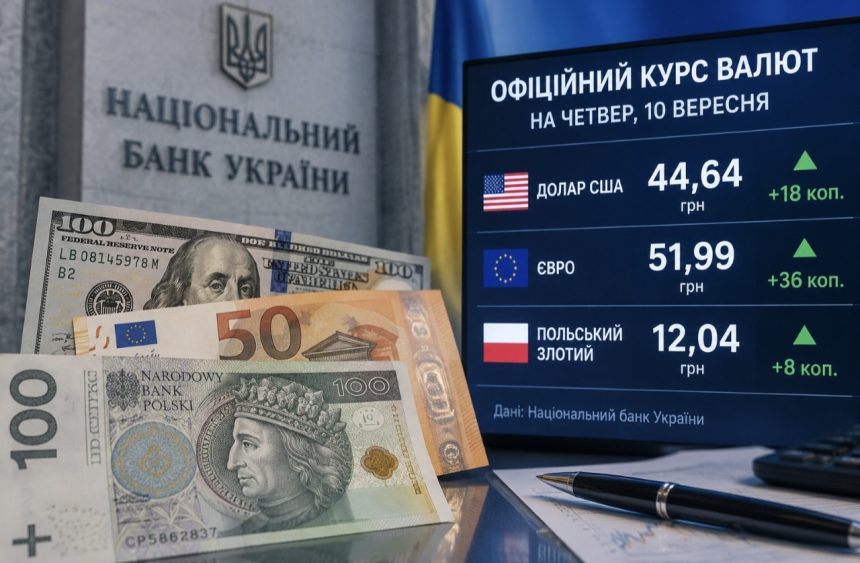 Курс валют на 9 вересня 2026 року: скільки коштують долар, євро та злотий