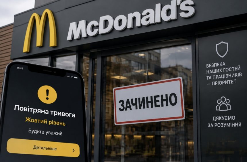 Як працюватиме McDonald’s під час жовтого рівня повітряної тривоги