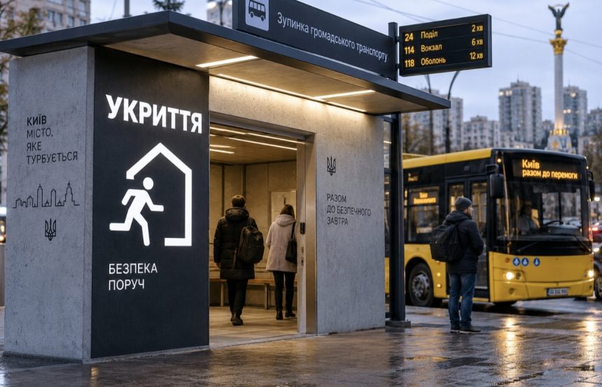 Скільки укриттів з’явиться на зупинках Києва і коли їх почнуть встановлювати