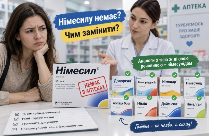 Що таке Німесил і чим його можна замінити, якщо препарату немає в аптеці