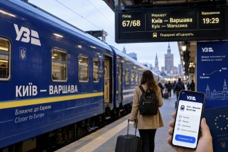 Як їде потяг Київ — Варшава №67/68 у 2026 році: розклад, маршрут, квитки, ціна та де купити квиток у застосунку УЗ