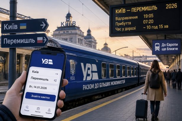 Як їде потяг Київ — Перемишль у 2026 році: розклад, маршрут, квитки, ціна та де купити квиток у застосунку УЗ