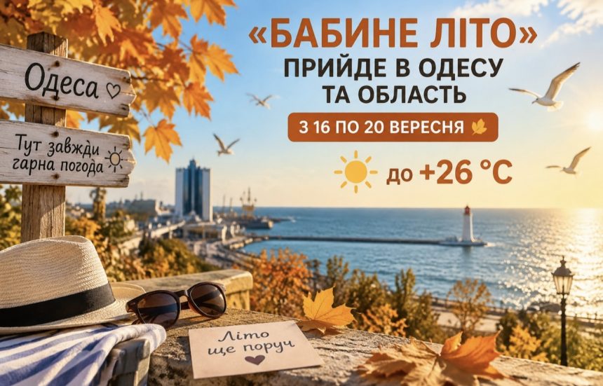 Коли в Одесу прийде бабине літо та якою буде температура у вересні 2026