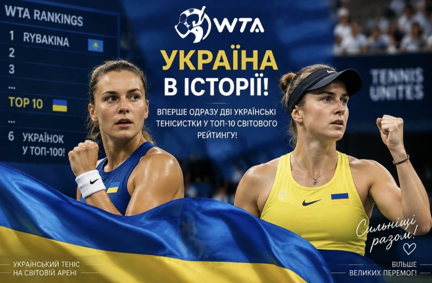 ТОП-10 WTA вперше має двох українок — головне про новий рекорд жіночого тенісу України