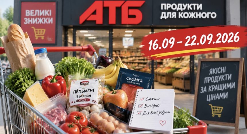 Новий тиждень — нові знижки АТБ: які товари стали дешевшими та що варто додати у кошик