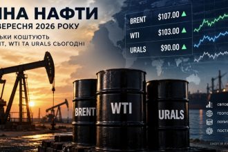 Ціна нафти 16 вересня 2026 року: скільки коштують Brent, WTI та Urals сьогодні