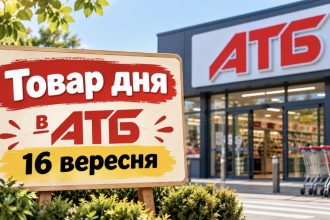 Товар дня та акції в АТБ 16 вересня 2026: що можна купити зі знижкою до -50% лише сьогодні