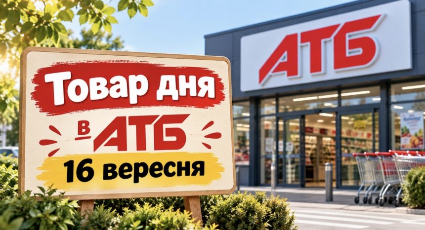Товар дня та акції в АТБ 16 вересня 2026: що можна купити зі знижкою до -50% лише сьогодні