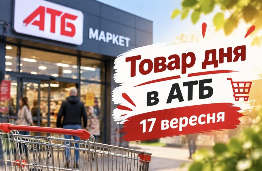 Товар дня та акції в АТБ 17 вересня 2026: що можна купити зі знижкою до -50% лише сьогодні