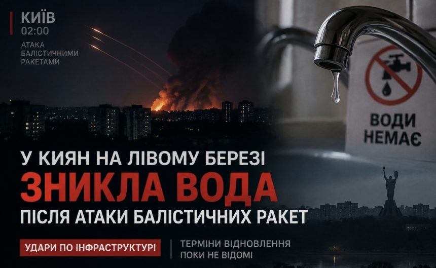 Коли з’явиться вода у Києві після нічної атаки 17 вересня — що відомо про відновлення водопостачання