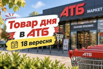 Товар дня та акції в АТБ 18 вересня 2026: що можна купити зі знижкою до -50% лише сьогодні